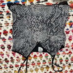 No Boundaries Black and Gray Patterned Top